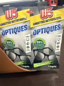 Lingettes pour lunettes